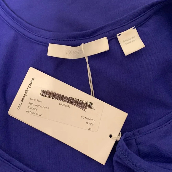 HUGO BOSS Enken Tank in Medium Blue - Picture 3 of 6